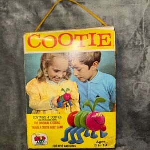 Schaper Games Cootie Build-A-Bug Game In Original Box 1972